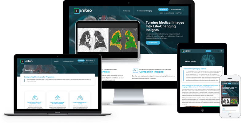 B2B Medical Web Design Imbio Featured Image